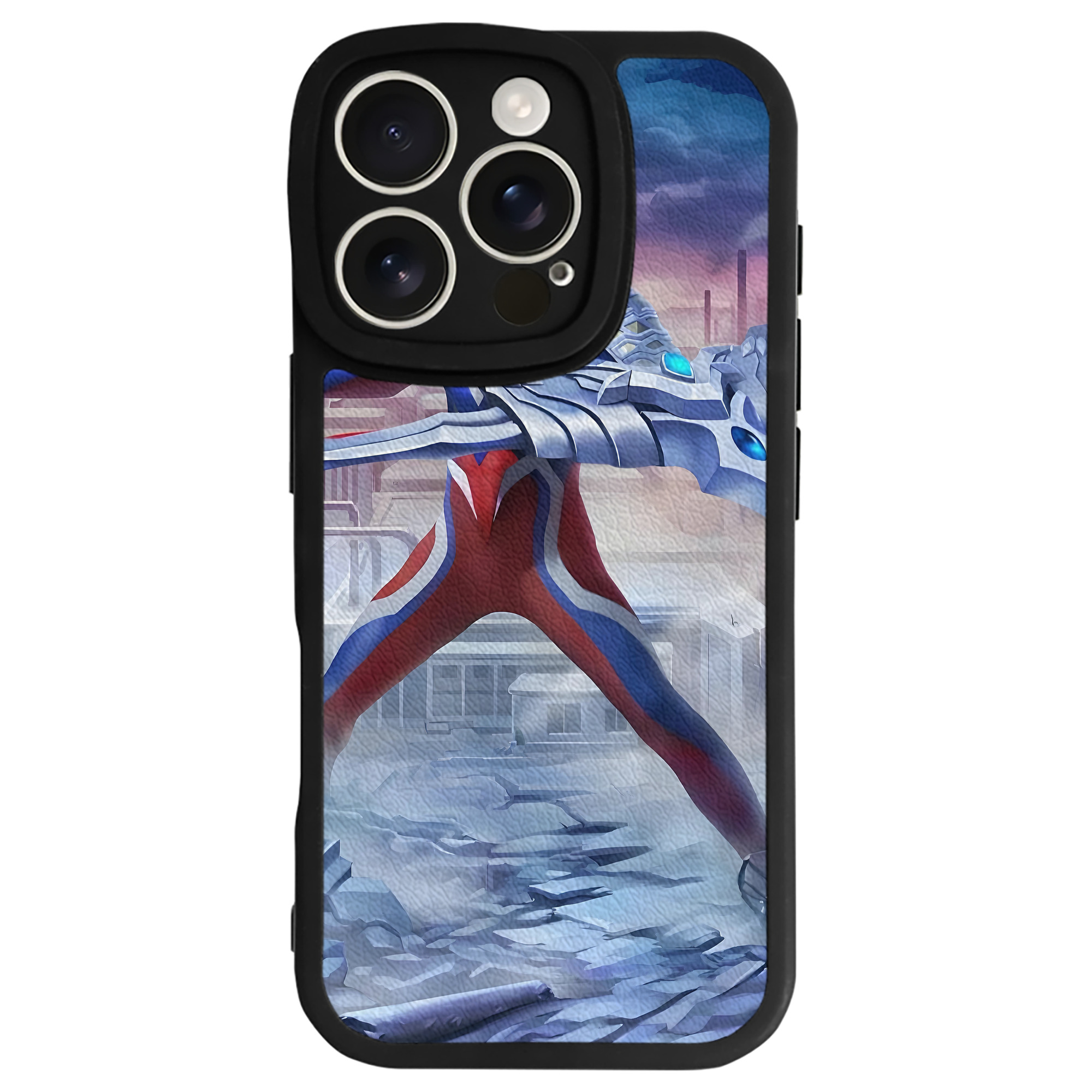 ウルトラマン Ultraman 【iPhone 16シリーズ対応】シリコンスマホケース（レザー調） 材質：シリコン